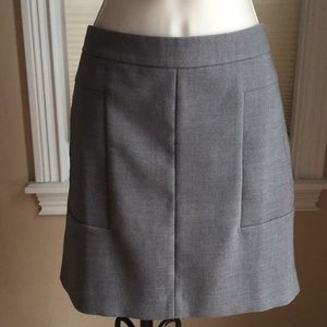 EUC Ann Taylor Loft Charcoal Gray Skirt